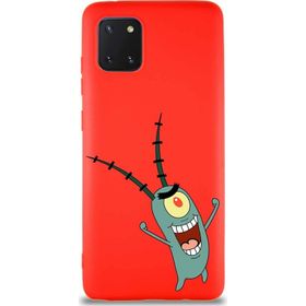 Printify Samsung Galaxy A81 Soft Premier Kapak Plankton Tasarımlı Silikon Cep Telefonu Kılıfı