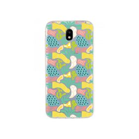 Printify Samsung Galaxy J5 Prime İle Uyumlu 1 mm Kapak Memphis Desen Tasarımlı Şeffaf Silikon Cep Telefonu Kılıf