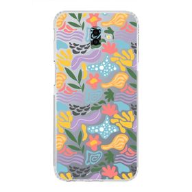 Printify Samsung Galaxy J6 Plus İle Uyumlu 1 mm Kapak Memphis Desen Tasarımlı Şeffaf Silikon Cep Telefonu Kılıf