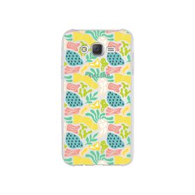 Printify Samsung Galaxy J7 2016 İle Uyumlu 1 mm Kapak Memphis Desen Tasarımlı Şeffaf Silikon Cep Telefonu Kılıf