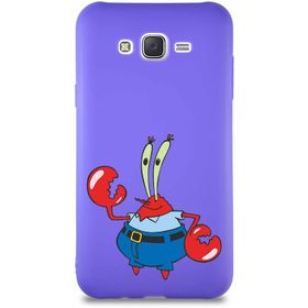 Printify Samsung Galaxy J7 Core Soft Premier Kapak Bay Yengeç Tasarımlı Silikon Cep Telefonu Kılıf