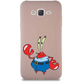 Printify Samsung Galaxy J7 Core Soft Premier Kapak Bay Yengeç Tasarımlı Silikon Cep Telefonu Kılıf