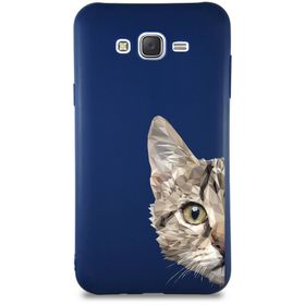 Printify Samsung Galaxy J7 Core Soft Premier Kapak Catface Tasarımlı Silikon Cep Telefonu Kılıf