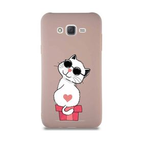 Printify Samsung Galaxy J7 Core Soft Premier Kapak Coolcat Tasarımlı Silikon Cep Telefonu Kılıf