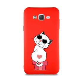 Printify Samsung Galaxy J7 Core Soft Premier Kapak Coolcat Tasarımlı Silikon Cep Telefonu Kılıf