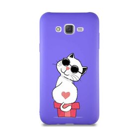 Printify Samsung Galaxy J7 Core Soft Premier Kapak Coolcat Tasarımlı Silikon Cep Telefonu Kılıf