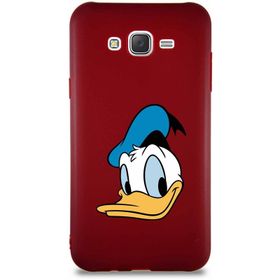 Printify Samsung Galaxy J7 Core Soft Premier Kapak Donald Duck-B Tasarımlı Silikon Cep Telefonu Kılıfı