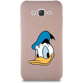 Printify Samsung Galaxy J7 Core Soft Premier Kapak Donald Duck-B Tasarımlı Silikon Cep Telefonu Kılıfı