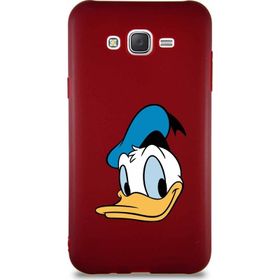 Printify Samsung Galaxy J7 Core Soft Premier Kapak Donald Duck-B Tasarımlı Silikon Cep Telefonu Kılıfı