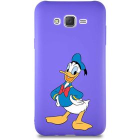 Printify Samsung Galaxy J7 Core Soft Premier Kapak Donald Duck-C Tasarımlı Silikon Cep Telefonu Kılıfı