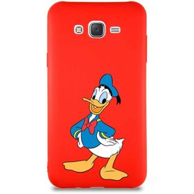 Printify Samsung Galaxy J7 Core Soft Premier Kapak Donald Duck-C Tasarımlı Silikon Cep Telefonu Kılıfı