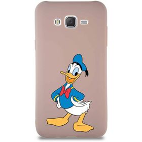 Printify Samsung Galaxy J7 Core Soft Premier Kapak Donald Duck-C Tasarımlı Silikon Cep Telefonu Kılıfı