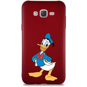 Printify Samsung Galaxy J7 Core Soft Premier Kapak Donald Duck-C Tasarımlı Silikon Cep Telefonu Kılıfı
