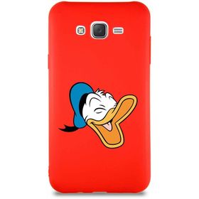 Printify Samsung Galaxy J7 Core Soft Premier Kapak Donald Duck-E Tasarımlı Silikon Cep Telefonu Kılıfı