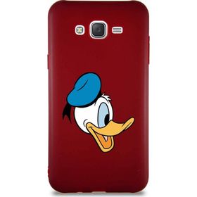 Printify Samsung Galaxy J7 Core Soft Premier Kapak Donald Duck-F Tasarımlı Silikon Cep Telefonu Kılıfı