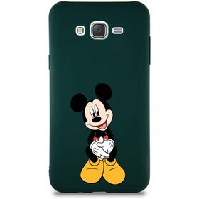 Printify Samsung Galaxy J7 Core Soft Premier Kapak Mickey Mouse-A Tasarımlı Silikon Cep Telefonu Kılıfı
