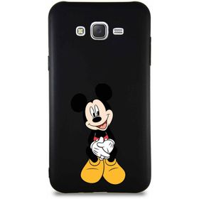 Printify Samsung Galaxy J7 Core Soft Premier Kapak Mickey Mouse-A Tasarımlı Silikon Cep Telefonu Kılıfı