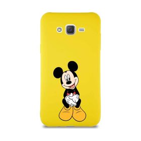 Printify Samsung Galaxy J7 Core Soft Premier Kapak Mickey Mouse-A Tasarımlı Silikon Cep Telefonu Kılıfı