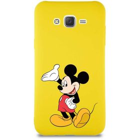 Printify Samsung Galaxy J7 Core Soft Premier Kapak Mickey Mouse-C Tasarımlı Silikon Cep Telefonu Kılıfı