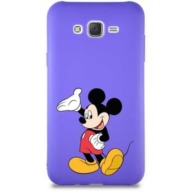 Printify Samsung Galaxy J7 Core Soft Premier Kapak Mickey Mouse-C Tasarımlı Silikon Cep Telefonu Kılıfı