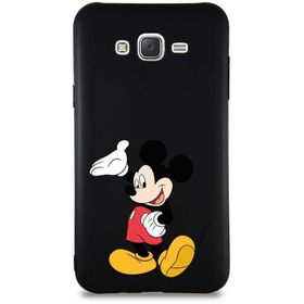 Printify Samsung Galaxy J7 Core Soft Premier Kapak Mickey Mouse-C Tasarımlı Silikon Cep Telefonu Kılıfı