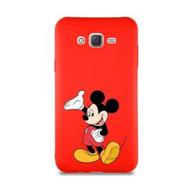 Printify Samsung Galaxy J7 Core Soft Premier Kapak Mickey Mouse-C Tasarımlı Silikon Cep Telefonu Kılıfı