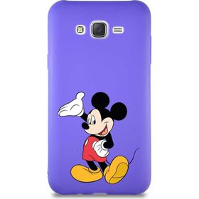 Printify Samsung Galaxy J7 Core Soft Premier Kapak Mickey Mouse-C Tasarımlı Silikon Cep Telefonu Kılıfı
