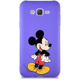 Printify Samsung Galaxy J7 Core Soft Premier Kapak Mickey Mouse-D Tasarımlı Silikon Cep Telefonu Kılıfı