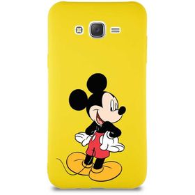 Printify Samsung Galaxy J7 Core Soft Premier Kapak Mickey Mouse-D Tasarımlı Silikon Cep Telefonu Kılıfı