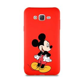 Printify Samsung Galaxy J7 Core Soft Premier Kapak Mickey Mouse-D Tasarımlı Silikon Cep Telefonu Kılıfı