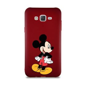 Printify Samsung Galaxy J7 Core Soft Premier Kapak Mickey Mouse-D Tasarımlı Silikon Cep Telefonu Kılıfı