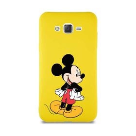 Printify Samsung Galaxy J7 Core Soft Premier Kapak Mickey Mouse-D Tasarımlı Silikon Cep Telefonu Kılıfı