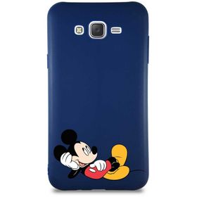 Printify Samsung Galaxy J7 Core Soft Premier Kapak Mickey Mouse-F Tasarımlı Silikon Cep Telefonu Kılıfı