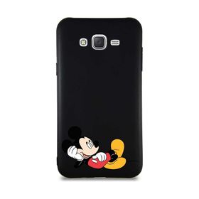 Printify Samsung Galaxy J7 Core Soft Premier Kapak Mickey Mouse-F Tasarımlı Silikon Cep Telefonu Kılıfı