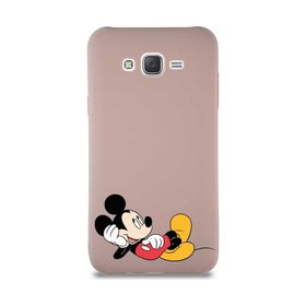 Printify Samsung Galaxy J7 Core Soft Premier Kapak Mickey Mouse-F Tasarımlı Silikon Cep Telefonu Kılıfı