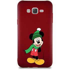 Printify Samsung Galaxy J7 Core Soft Premier Kapak Mickey Mouse-G Tasarımlı Silikon Cep Telefonu Kılıfı