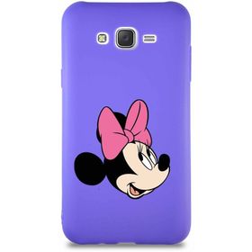 Printify Samsung Galaxy J7 Core Soft Premier Kapak Minnie Mouse-A Tasarımlı Silikon Cep Telefonu Kılıfı