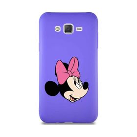 Printify Samsung Galaxy J7 Core Soft Premier Kapak Minnie Mouse-A Tasarımlı Silikon Cep Telefonu Kılıfı