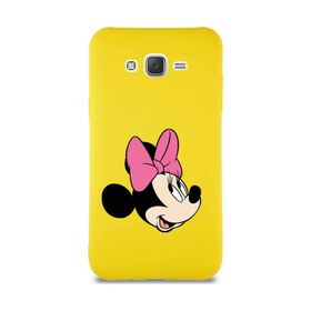 Printify Samsung Galaxy J7 Core Soft Premier Kapak Minnie Mouse-A Tasarımlı Silikon Cep Telefonu Kılıfı