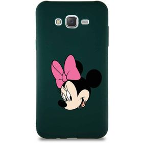 Printify Samsung Galaxy J7 Core Soft Premier Kapak Minnie Mouse-B Tasarımlı Silikon Cep Telefonu Kılıfı
