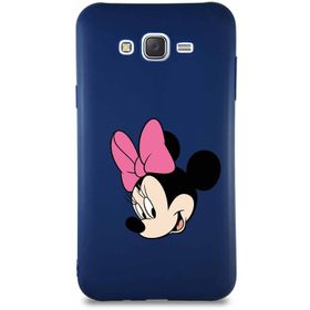 Printify Samsung Galaxy J7 Core Soft Premier Kapak Minnie Mouse-B Tasarımlı Silikon Cep Telefonu Kılıfı