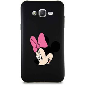 Printify Samsung Galaxy J7 Core Soft Premier Kapak Minnie Mouse-B Tasarımlı Silikon Cep Telefonu Kılıfı