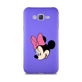 Printify Samsung Galaxy J7 Core Soft Premier Kapak Minnie Mouse-B Tasarımlı Silikon Cep Telefonu Kılıfı