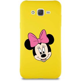 Printify Samsung Galaxy J7 Core Soft Premier Kapak Minnie Mouse-C Tasarımlı Silikon Cep Telefonu Kılıfı