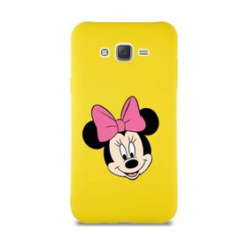 Printify Samsung Galaxy J7 Core Soft Premier Kapak Minnie Mouse-C Tasarımlı Silikon Cep Telefonu Kılıfı
