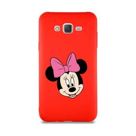 Printify Samsung Galaxy J7 Core Soft Premier Kapak Minnie Mouse-C Tasarımlı Silikon Cep Telefonu Kılıfı