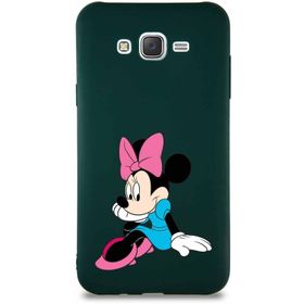 Printify Samsung Galaxy J7 Core Soft Premier Kapak Minnie Mouse-E Tasarımlı Silikon Cep Telefonu Kılıfı