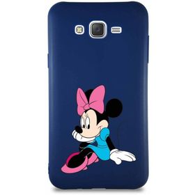 Printify Samsung Galaxy J7 Core Soft Premier Kapak Minnie Mouse-E Tasarımlı Silikon Cep Telefonu Kılıfı