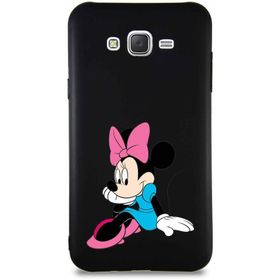 Printify Samsung Galaxy J7 Core Soft Premier Kapak Minnie Mouse-E Tasarımlı Silikon Cep Telefonu Kılıfı