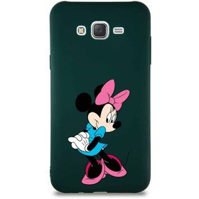 Printify Samsung Galaxy J7 Core Soft Premier Kapak Minnie Mouse-F Tasarımlı Silikon Cep Telefonu Kılıfı